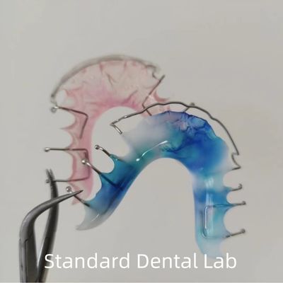 हॉली रैप ऑरेंज ऑर्थोडॉन्टिक रिटेनर डेंटल एक्रिलिक गला